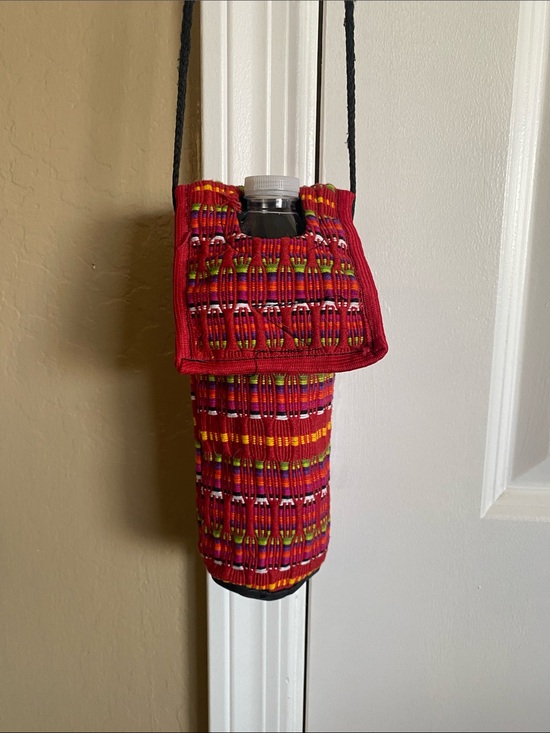 Handbags - Handmade Woven Boho Southwestern Crossbody Water Bottle Holder Festival Carrier